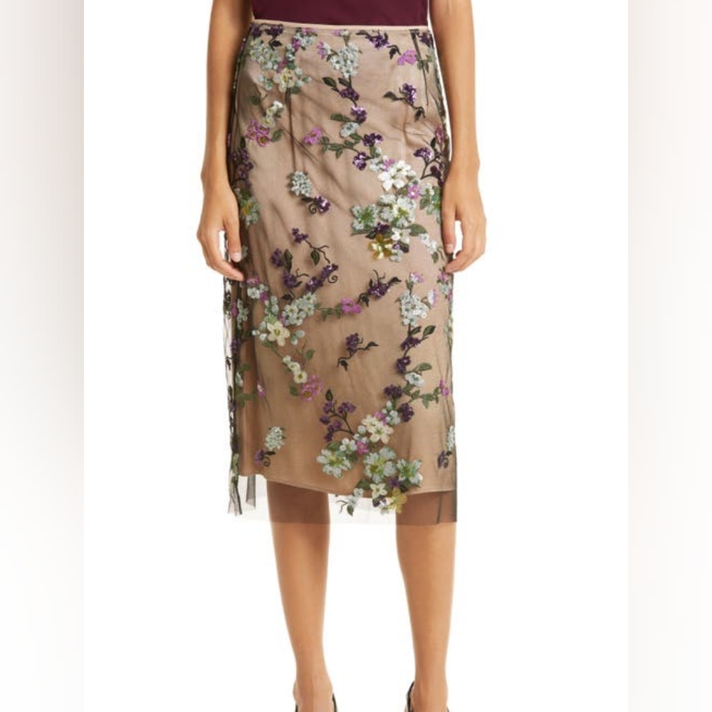 VINCE Begonia Sequin Skirt NWT - Picture 2 of 12